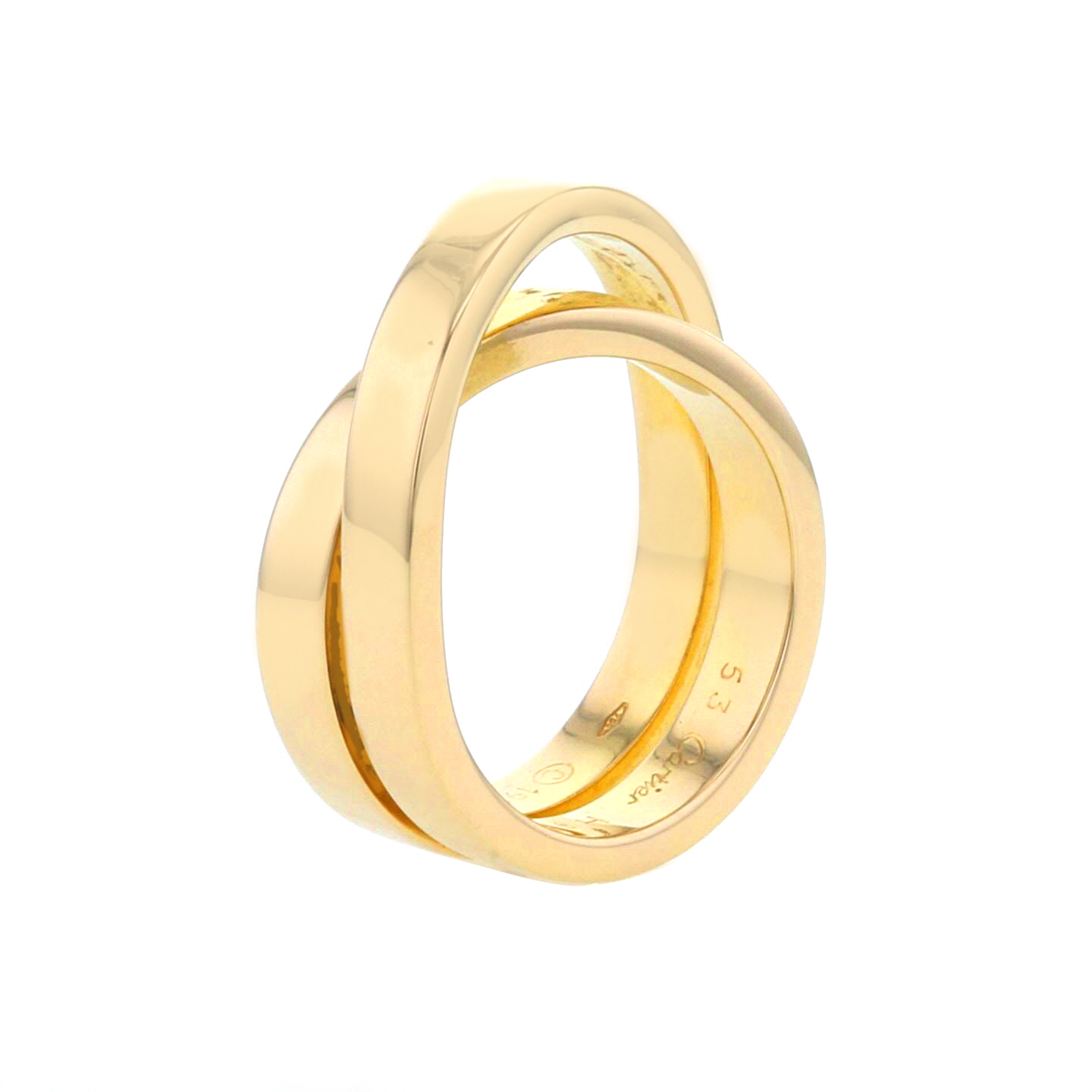 Cartier Nouvelle Vague ring in yellow gold - Detail D1