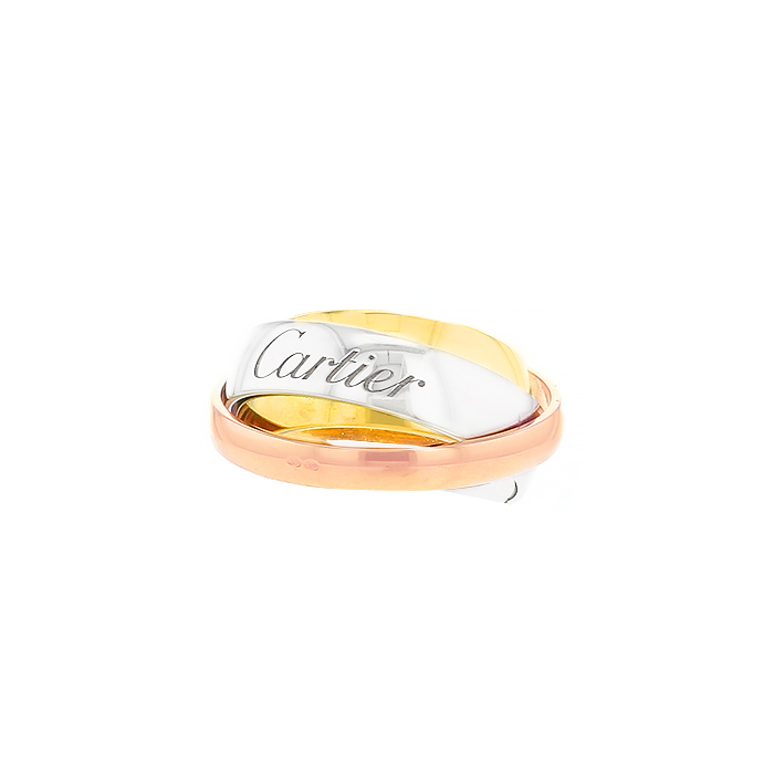 Anello mobile Cartier Mustessence in oro bianco,  oro giallo e oro bianco - Detail D1