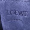 Loewe Drawstring backpack in indigo blue grained leather - Detail D3 thumbnail