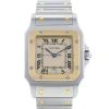 Reloj Cartier Santos Galbée  modelo mediano de oro y acero Ref :  187901 Circa  1990 - 00pp thumbnail