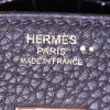 Borsa Hermes Birkin 25 cm in pelle togo nera e coccodrillo niloticus nero - Detail D3 thumbnail
