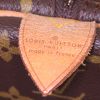 Bolsa de viaje Louis Vuitton Keepall 60 cm en lona Monogram marrón y cuero natural - Detail D3 thumbnail
