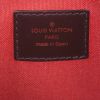Borsa Louis Vuitton Ribera modello medio in tela cerata con motivo a scacchi ebano e pelle marrone - Detail D3 thumbnail