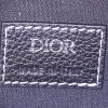 Borsa a tracolla Dior Pochette Saddle in pelle martellata nera - Detail D3 thumbnail