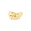 Fred Mouvementée large model ring in yellow gold and diamonds - 00pp thumbnail
