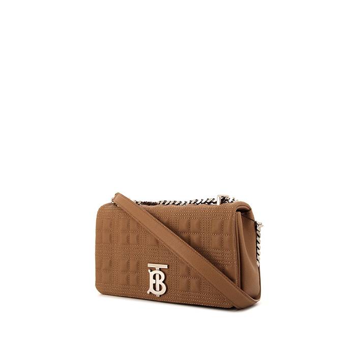 Lola Mini Leather Shoulder Bag in Beige - Burberry