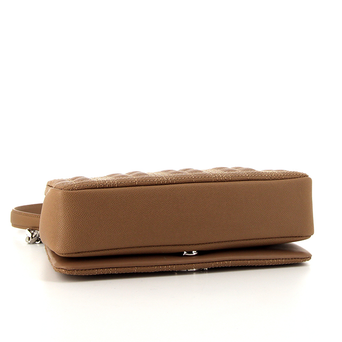 Sac bandoulière Burberry Lola en cuir marron - Detail D5