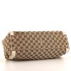 Gucci Vintage handbag in beige monogram canvas and white leather - Detail D4 thumbnail
