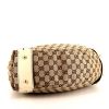 Gucci Pelham handbag in beige monogram canvas and white leather - Detail D4 thumbnail