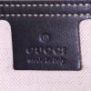 Gucci shopping bag in beige monogram canvas and black leather - Detail D3 thumbnail