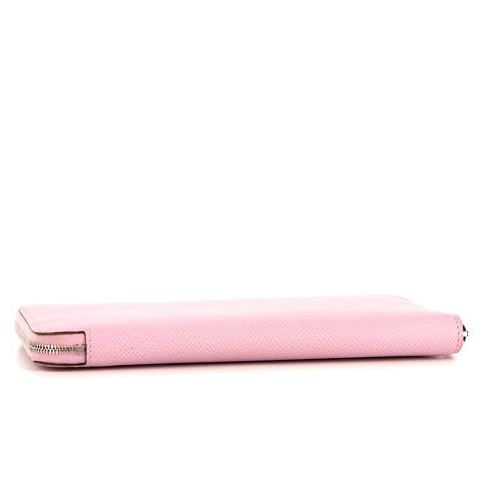 Hermes Silk'In wallet in varnished pink epsom leather - Detail D4