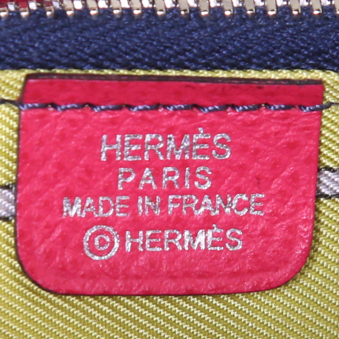 Billetera Hermes Silk in en cuero epsom rosa - Detail D3