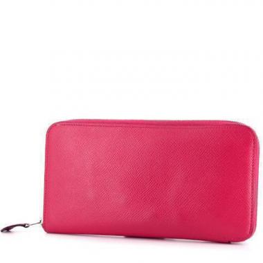 Billetera Hermes Silk in en cuero epsom rosa