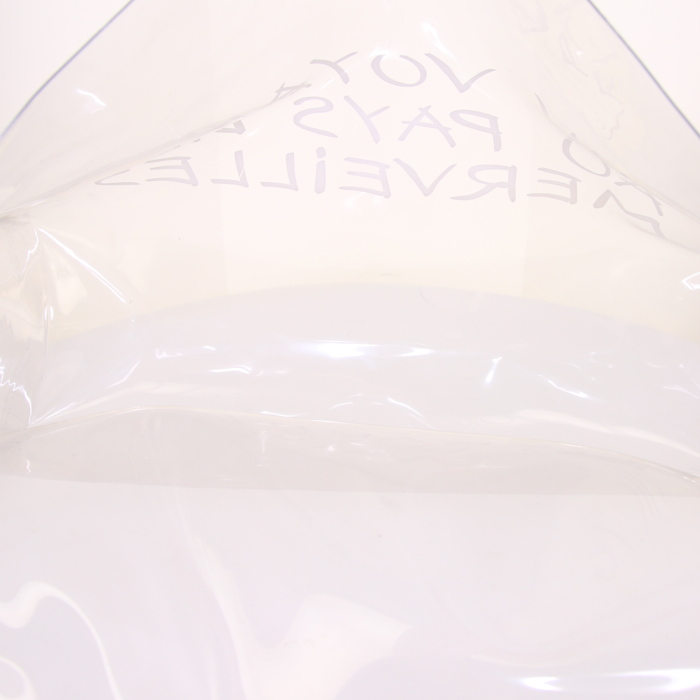 Bolso de mano Hermès Kelly Plastic en vinilo transparente - Detail D2