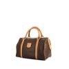 Celine Vintage handbag in brown coated canvas and beige leather - 00pp thumbnail