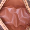 Bolso de mano Celine Vintage en lona revestida marrón y cuero beige - Detail D2 thumbnail