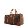 Celine weekend bag in brown "Triomphe" canvas and brown leather - 00pp thumbnail