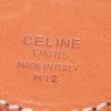 Celine weekend bag in brown "Triomphe" canvas and brown leather - Detail D3 thumbnail