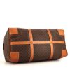 Celine weekend bag in brown "Triomphe" canvas and brown leather - Detail D4 thumbnail