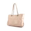 Shopping bag Chanel Deauville in pelle trapuntata rosa pallido - 00pp thumbnail