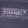Chanel Deauville shopping bag in beige canvas and black leather - Detail D4 thumbnail