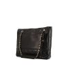 Chanel Grand Shopping shopping bag in black leather - 00pp thumbnail