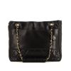 Chanel Grand Shopping shopping bag in black leather - 360 thumbnail