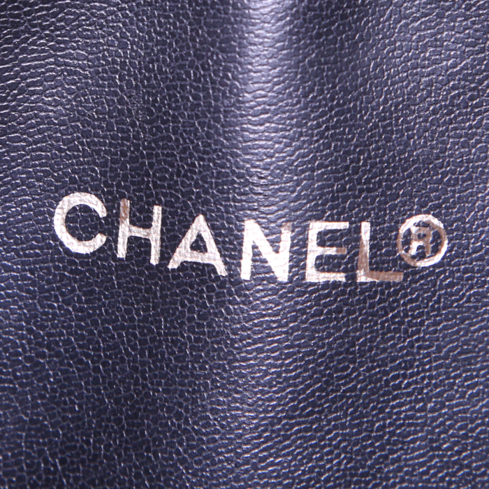 Shopping bag Chanel Grand Shopping in pelle nera - Detail D3