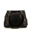 Chanel Vintage handbag in black quilted leather - 360 thumbnail