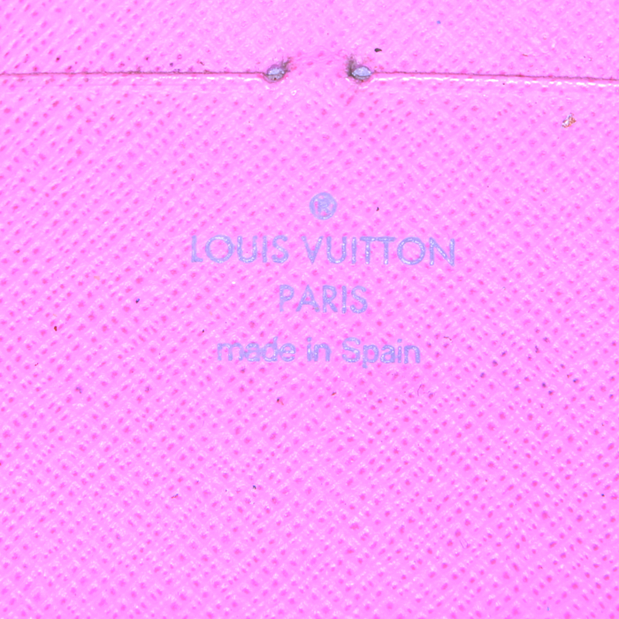 Portafogli Louis Vuitton Editions Limitées in tela monogram multicolore bianca - Detail D3