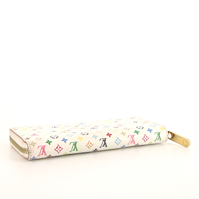 Louis Vuitton Editions Limitées wallet in white multicolor monogram canvas - Detail D4