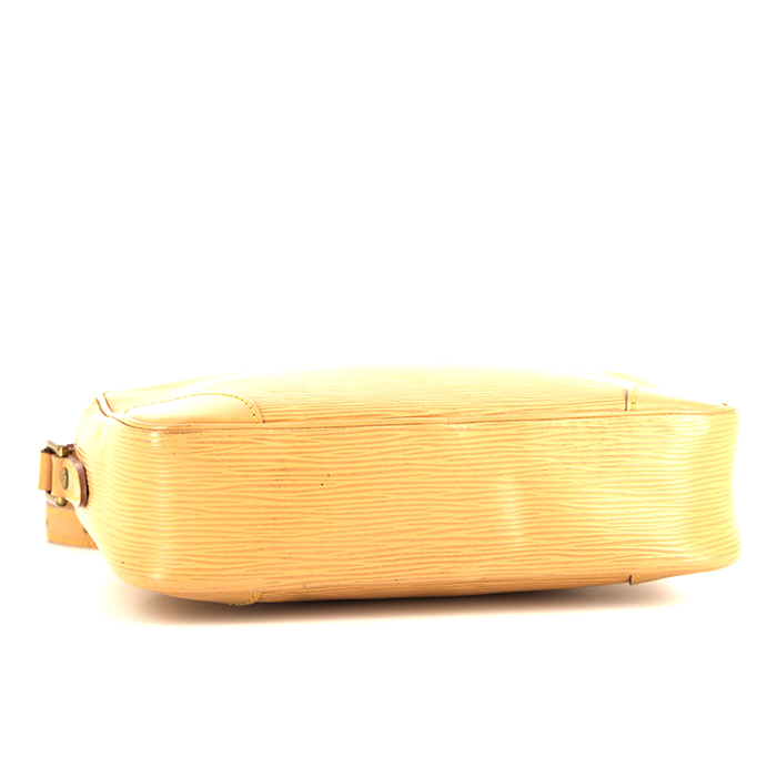 Bolso bandolera Louis Vuitton Trocadéro en cuero Epi beige - Detail D4