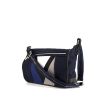 Louis Vuitton Limited Editions America's Cup shoulder bag in blue, white and grey tricolor canvas and blue leather - 00pp thumbnail