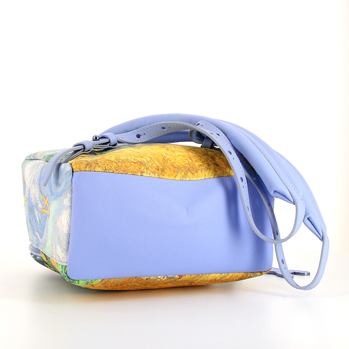 Louis Vuitton Louis Vuitton Editions Limitées Jeff Koons backpack in leather and blue leather - Detail D4