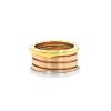 Bulgari B.Zero1 large model ring in white gold,  pink gold and yellow gold - 00pp thumbnail