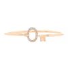 Brazalete redondo abierto Tiffany & Co en oro rosa y diamantes - 00pp thumbnail