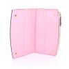 Louis Vuitton City Steamer wallet in off-white, pink and khaki tricolor leather - Detail D2 thumbnail