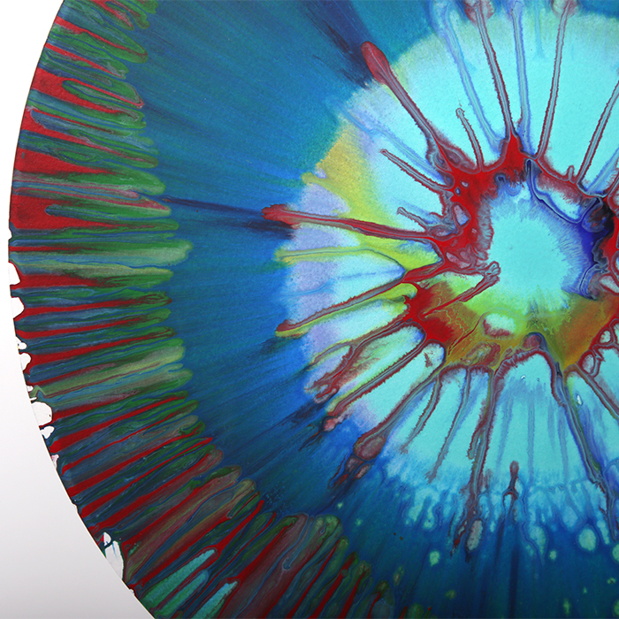 Damien Hirst, "Circle Spin", acrylique sur papier, tampon de l'artiste et du musée Pinchuk Art Center, de 2009 - Detail D1