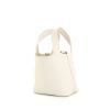 Hermes Picotin mini handbag in white leather - 00pp thumbnail