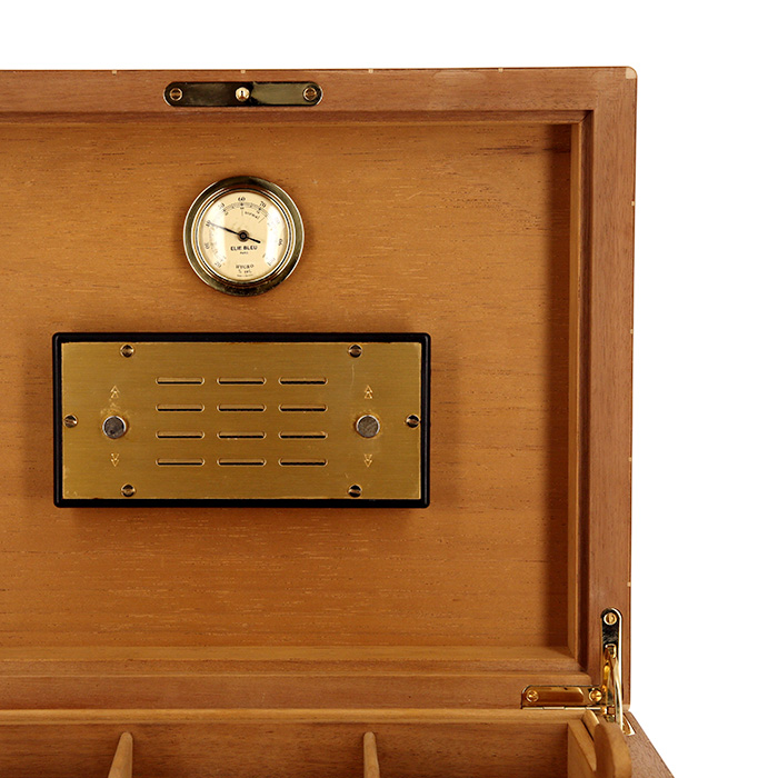 Elie Bleu, humidor in a marquetry of precious woods, from the 2000’s.