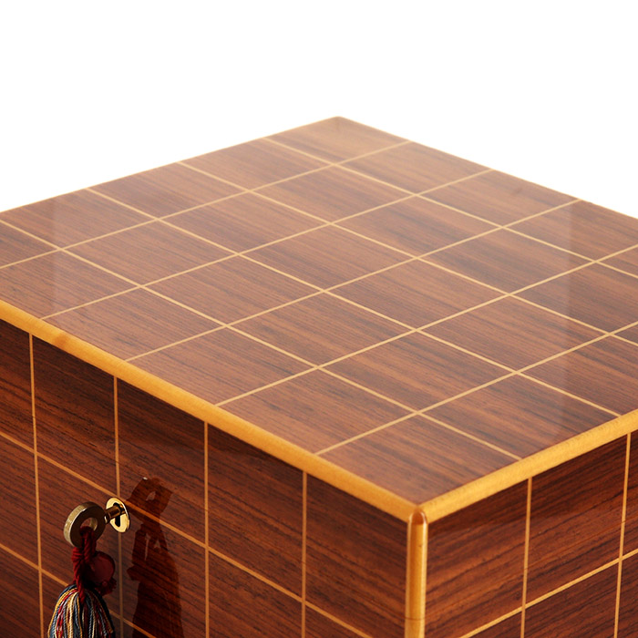 Elie Bleu, humidor in a marquetry of precious woods, from the 2000’s. - Detail D3