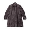 Hermès Homme, baby calf leather trench coat, ebony color, from the years 2010’s - 00pp thumbnail