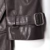 Hermès Homme, baby calf leather trench coat, ebony color, from the years 2010’s - Detail D3 thumbnail