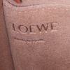 Borsa a tracolla Loewe Bucket in pelle martellata bianca e gold - Detail D3 thumbnail