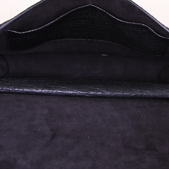 Dior J'Adior shoulder bag in black grained leather - Detail D3