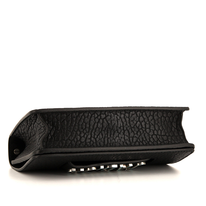 Dior J'Adior shoulder bag in black grained leather - Detail D5