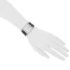 Hermes Heure H  size XL watch in stainless steel - Detail D1 thumbnail