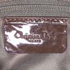 Bolso de mano Dior Saddle en cuero verde y charol marrón - Detail D3 thumbnail