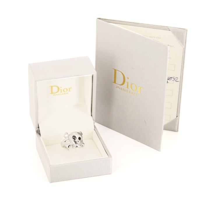 Anello Dior La Fiancée du Pirate in oro bianco e diamanti - Detail D2