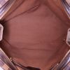 Louis Vuitton Chelsea shoulder bag in ebene damier canvas and brown leather - Detail D2 thumbnail